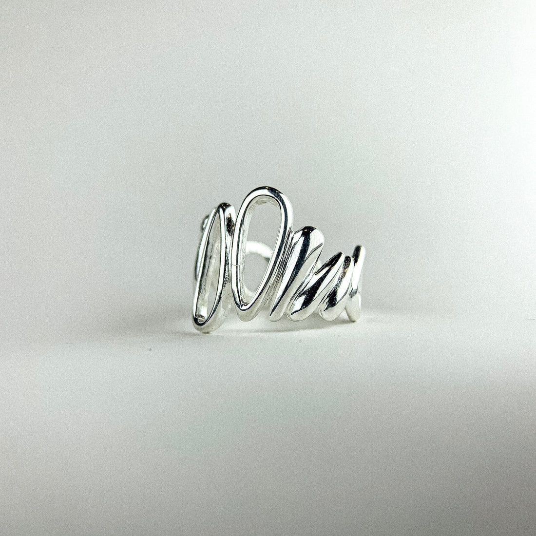 SUNFLOWER SEED SILVER RING