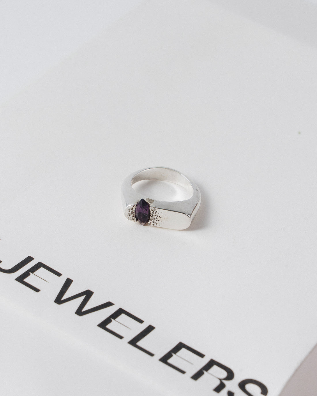 Silver ring: Violet Grace