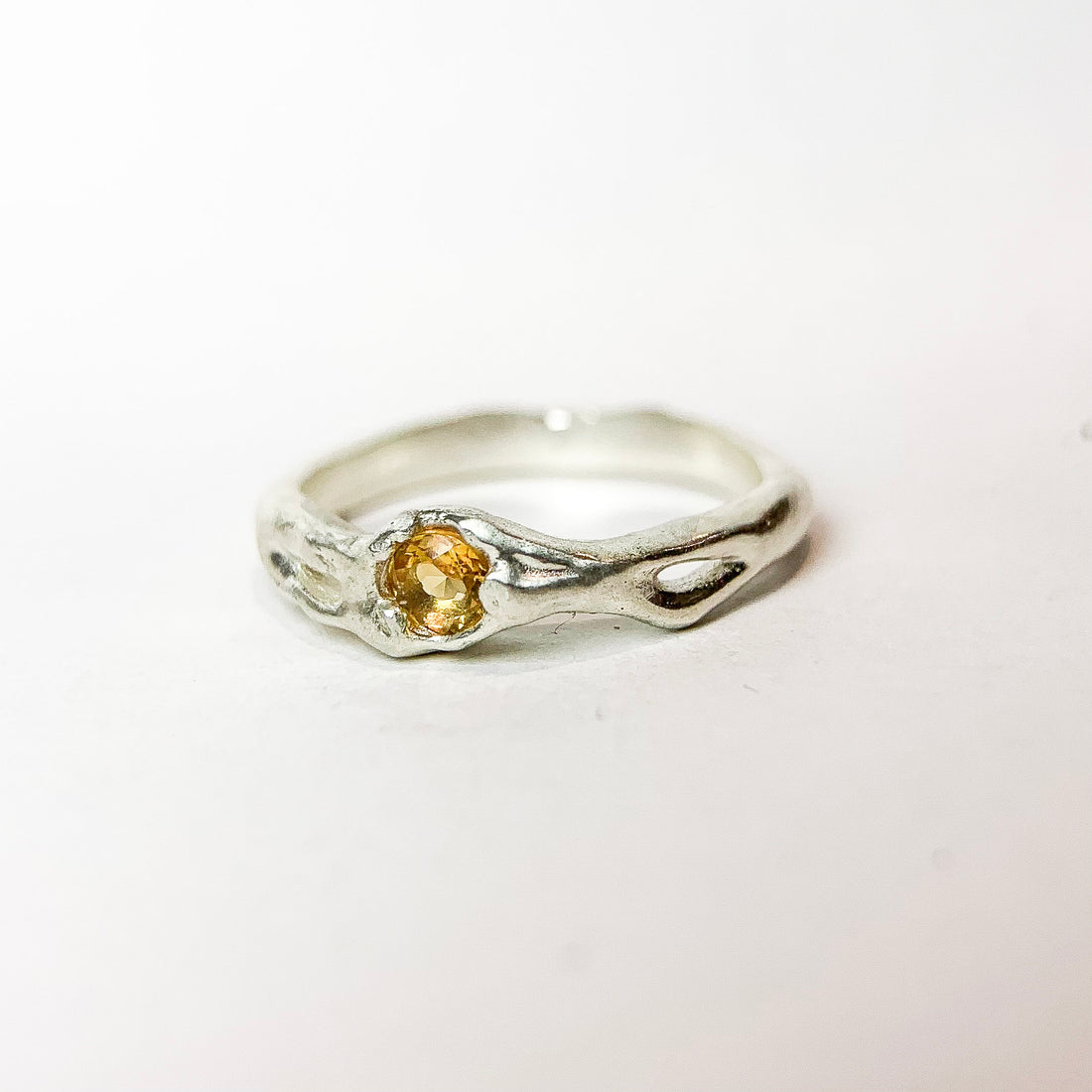 CITRINE SILVER RING