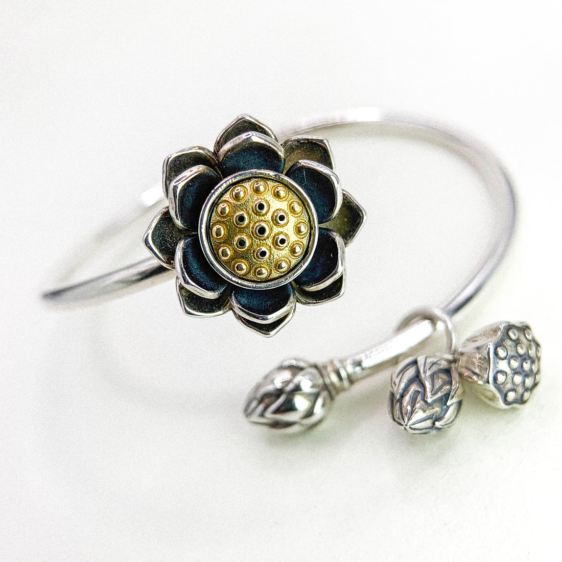 LOTUS FLOWER SILVER B