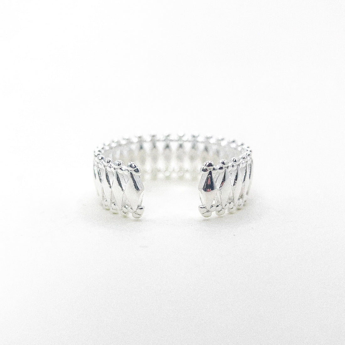 OPEN MESH SILVER RING