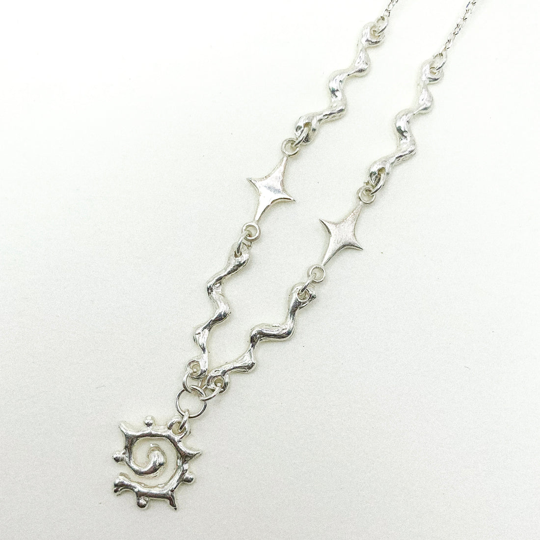 SUNRAY SILVER NECKLACE