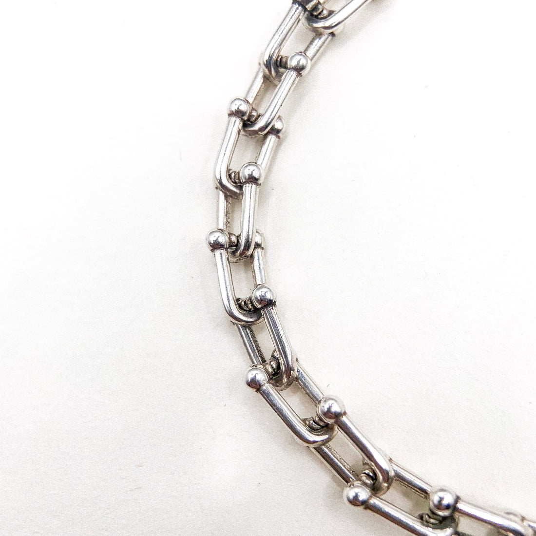 BIG DOUBLE LINK SILVER BRACELET