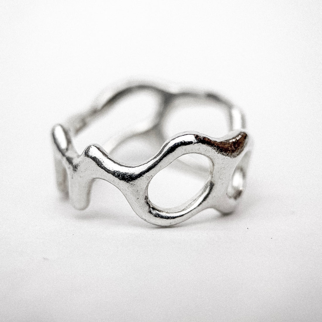 SILVER SHAKY III RING