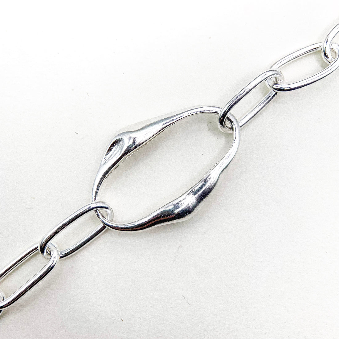 BIG CHAIN CIRCLE POLE SILVER BR