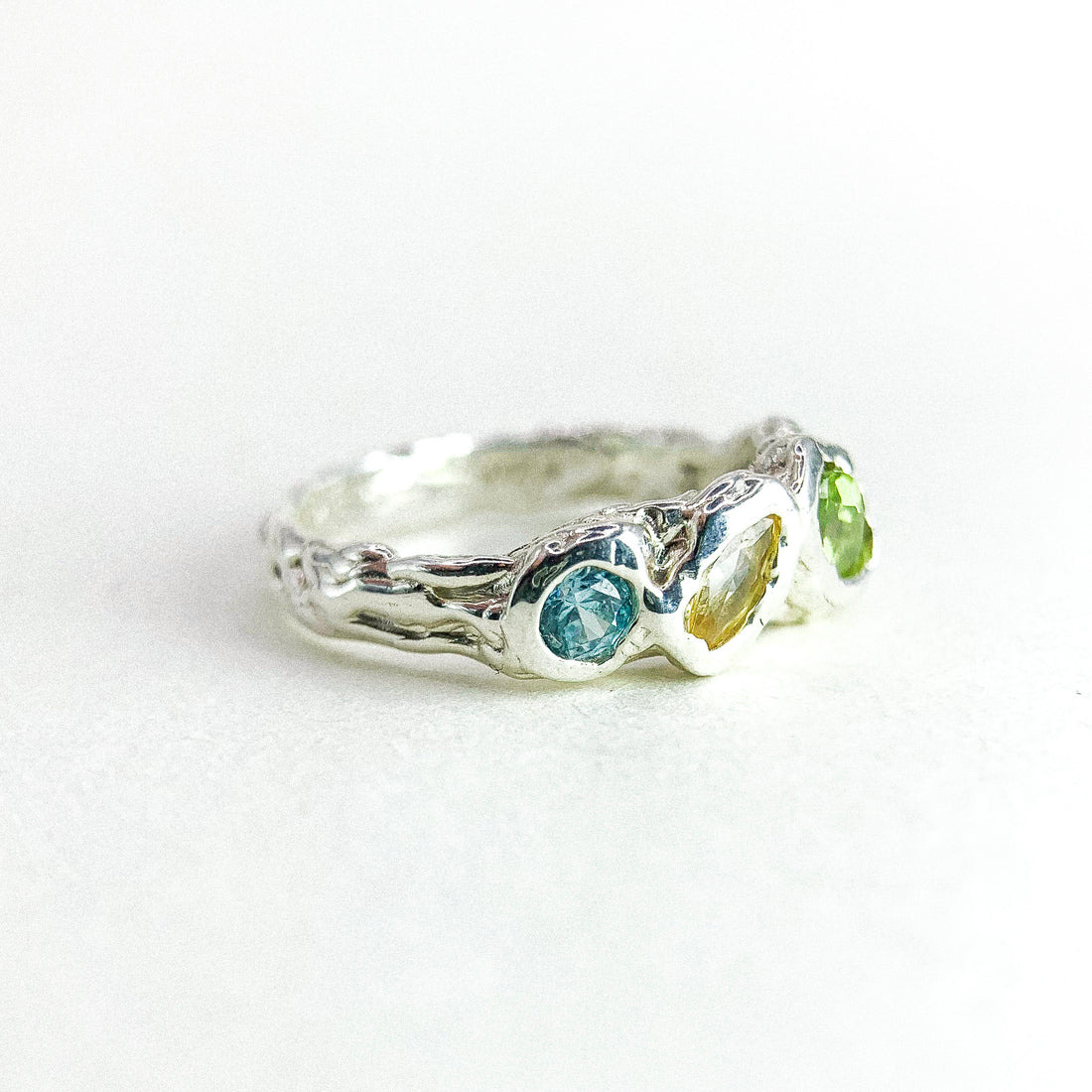 COLOR GEM SILVER RING