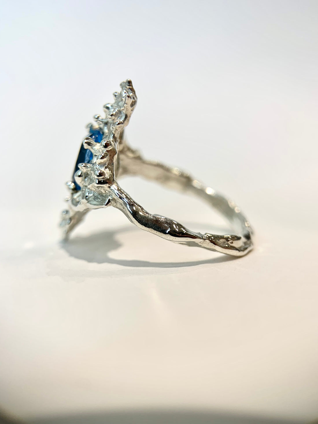 Ocean Blue Reef Whisper Silver Ring
