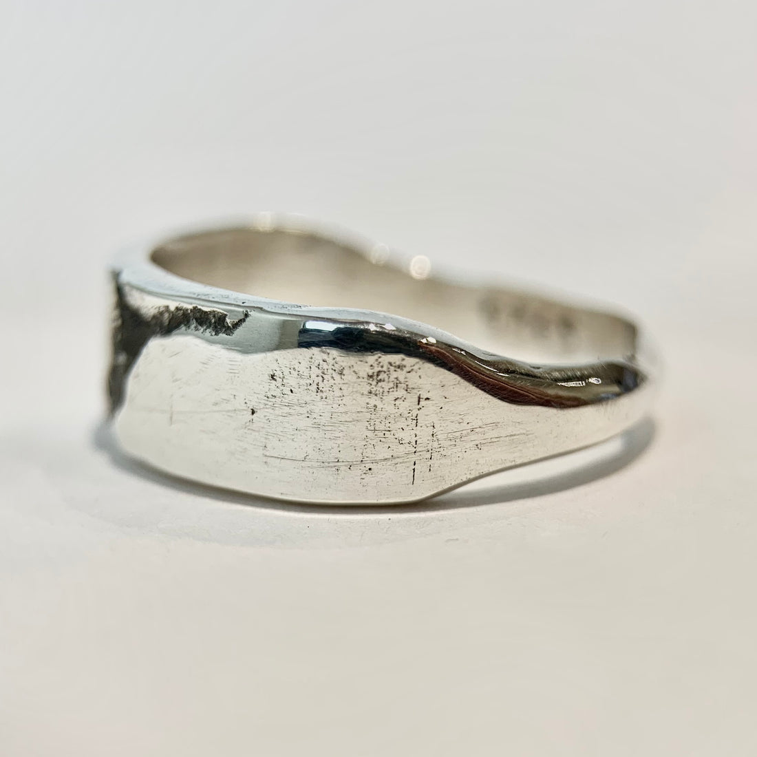 Alpine Fracture Silver Ring