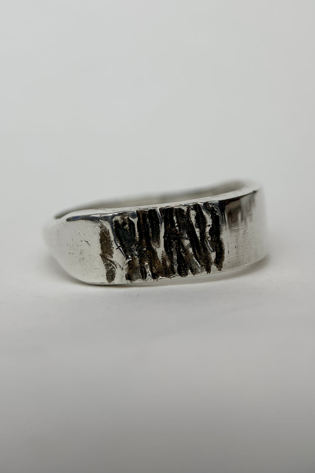SILVER BARK RING