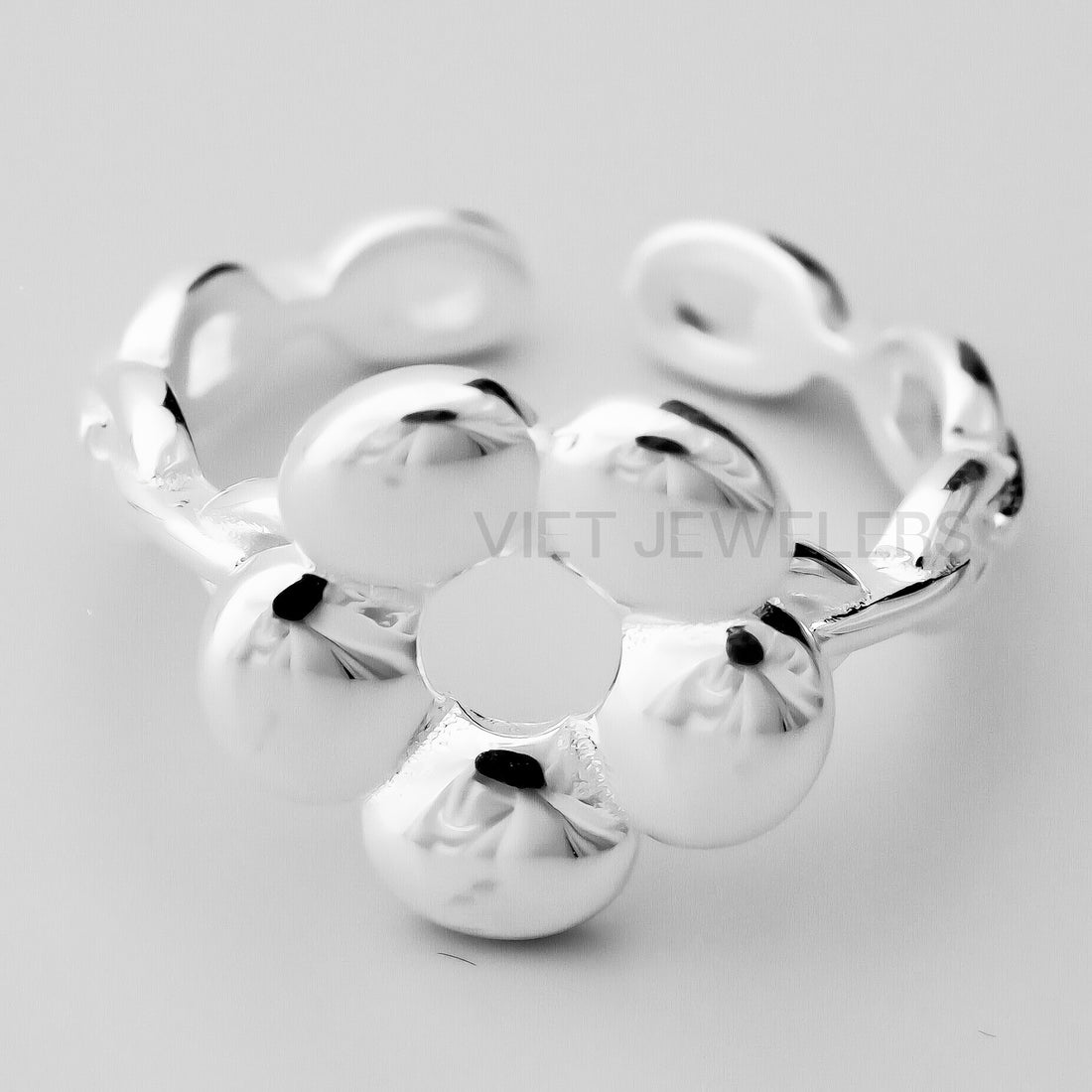 R BUBBLE FLOWER CHAIN BAND